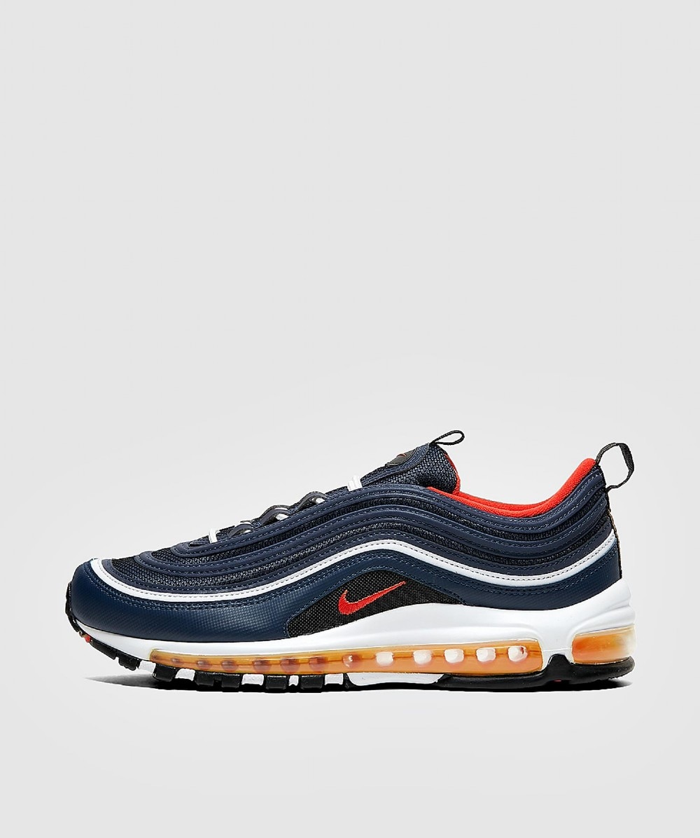 NIKE AIR MAX 97 SNEAKER | NAVY / ORANGE | SEVENSTORE