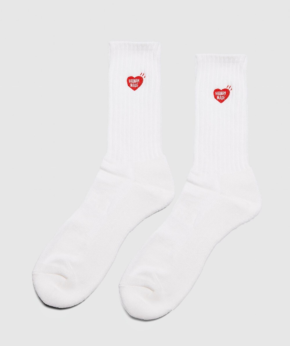 HUMAN MADE PILE SOCKS | White | SEVENSTORE