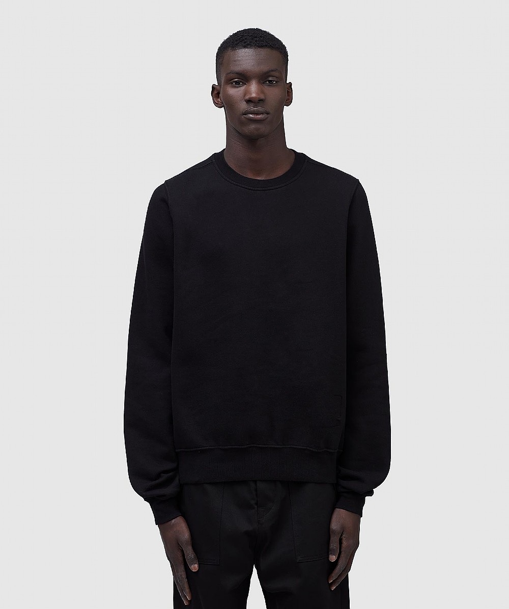 Rick Owens Drkshdw Felpa Crewneck Sweatshirt In Black | ModeSens