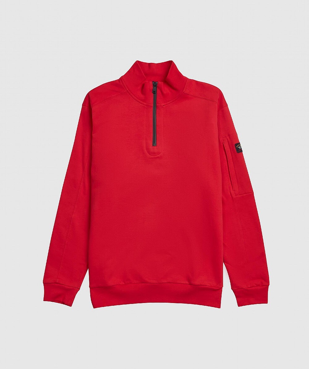 PAUL & SHARK QUATER ZIP TRACK JACKET | RED | SEVENSTORE