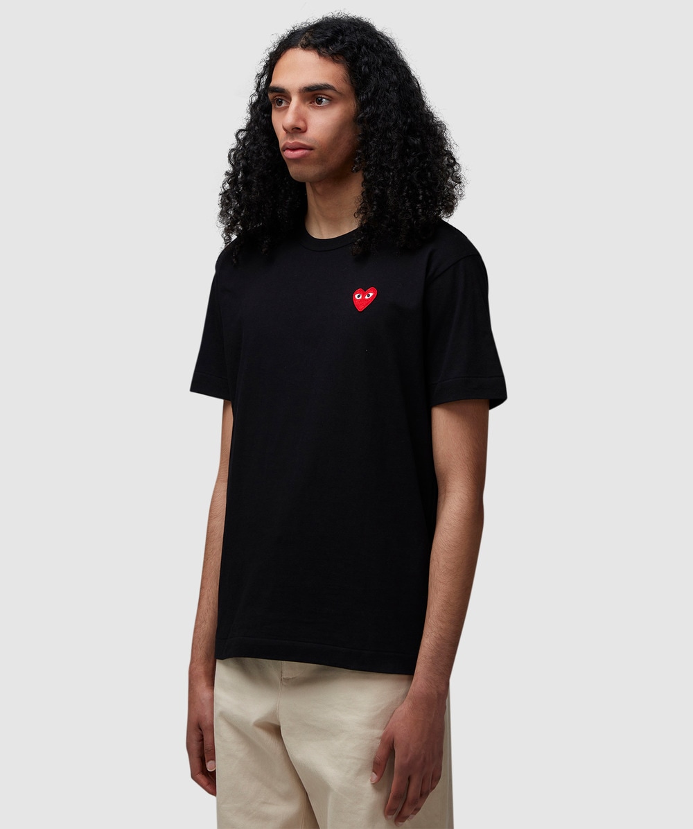 Commes des garcon black t shirt best sale