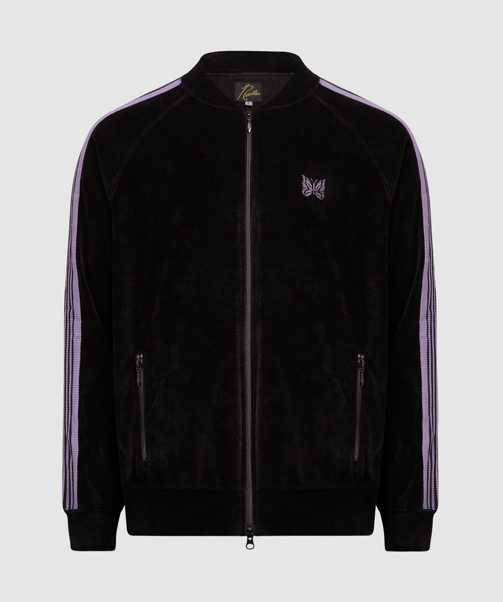 Needles VELOUR TRACK JACKET | C-BLACK | SEVENSTORE