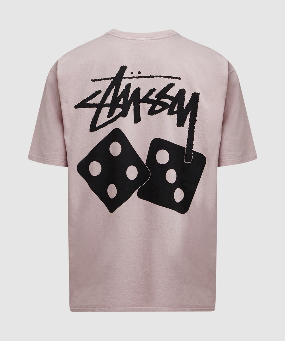 Stüssy Dice pig dyed t-shirt | BLUSH | SEVENSTORE