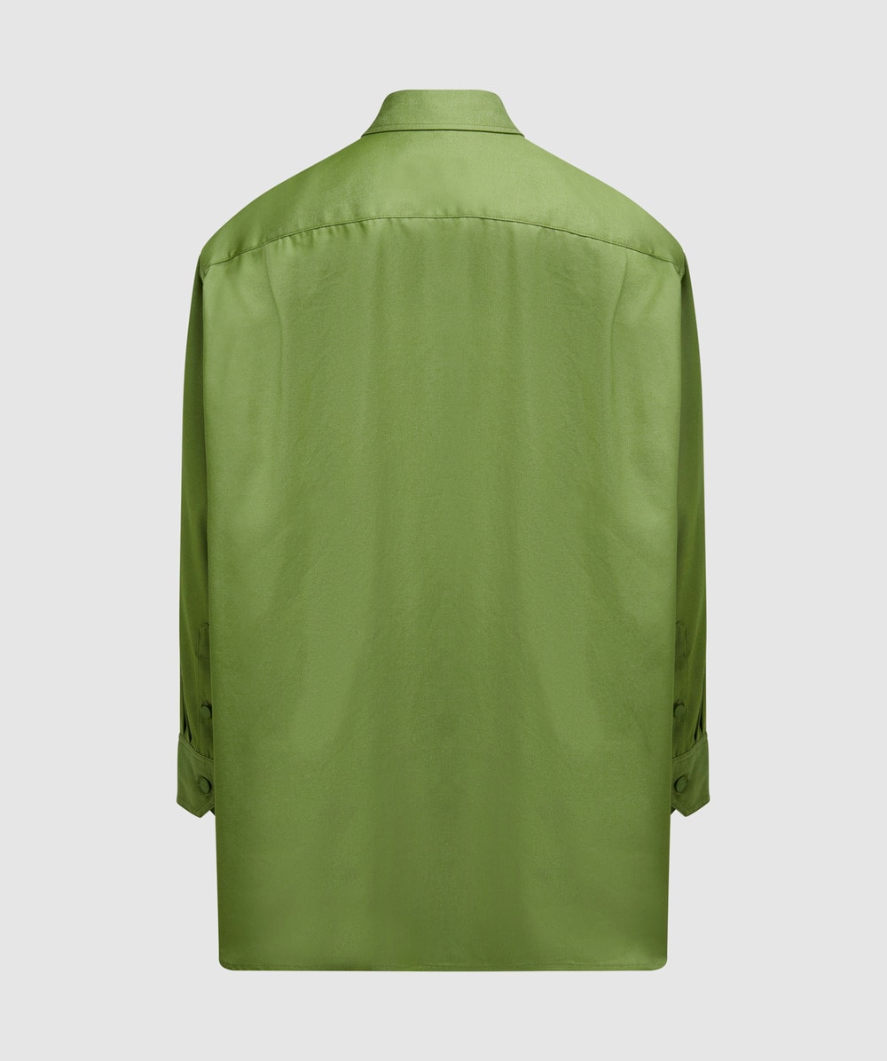 Raf Simons Oversized denim shirt | GREEN | SEVENSTORE