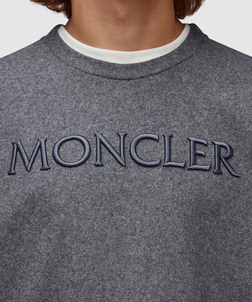 Moncler sweatshirt deals logo