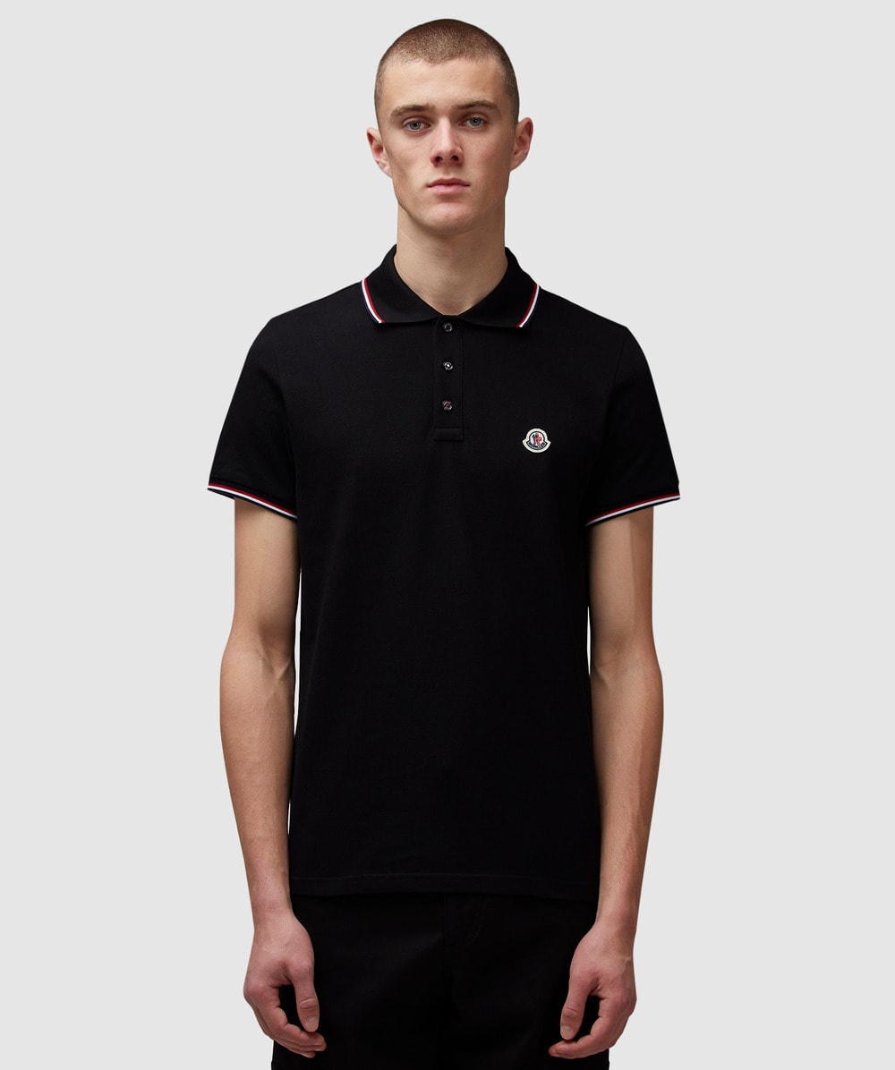 Moncler Logo polo shirt | BLACK | SEVENSTORE