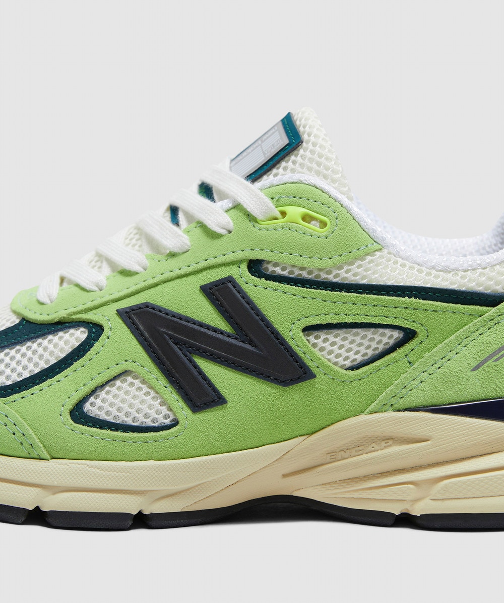 Lime green new balance 990 on sale