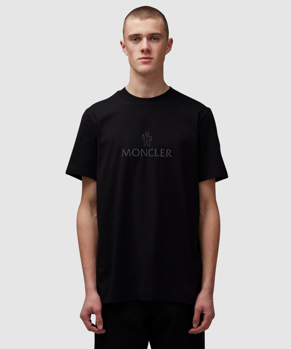 Moncler Grenoble tri logo t-shirt | BLACK | SEVENSTORE