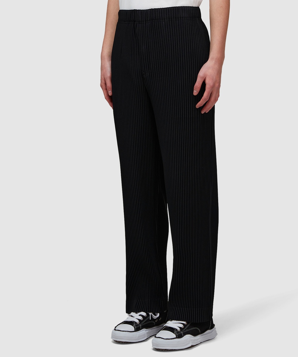 Homme Plissé Issey Miyake Pleats loose leg pant | BLACK | SEVENSTORE