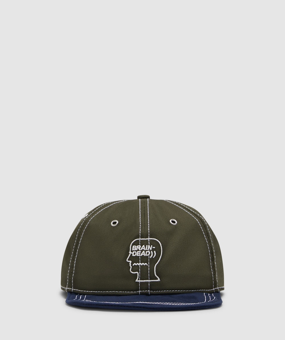 Brain Dead Wire brim 6 panel cap FOREST GREEN SEVENSTORE