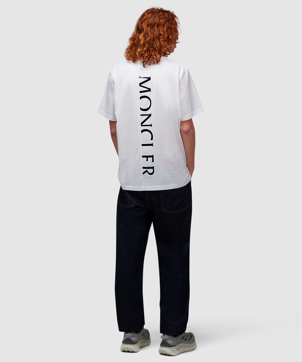 Moncler Script logo t-shirt | WHITE | SEVENSTORE