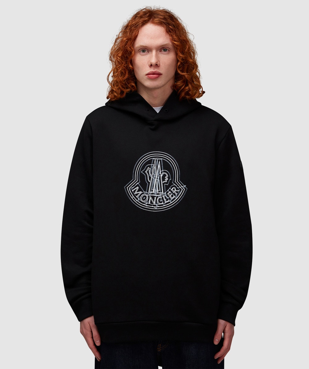 Moncler logo hoodie sale