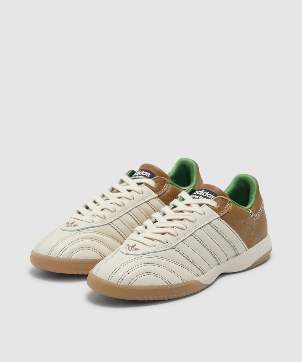 adidas Originals by Wales Bonner Samba millennium sneaker WONDER WHITE RAW DESERT CREW GREEN SEVENSTORE