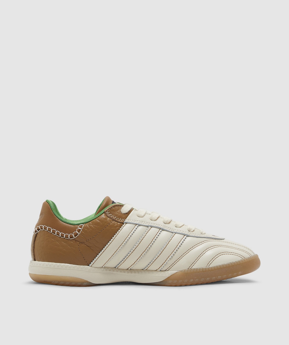 adidas Originals by Wales Bonner Samba millennium sneaker WONDER WHITE RAW DESERT CREW GREEN SEVENSTORE