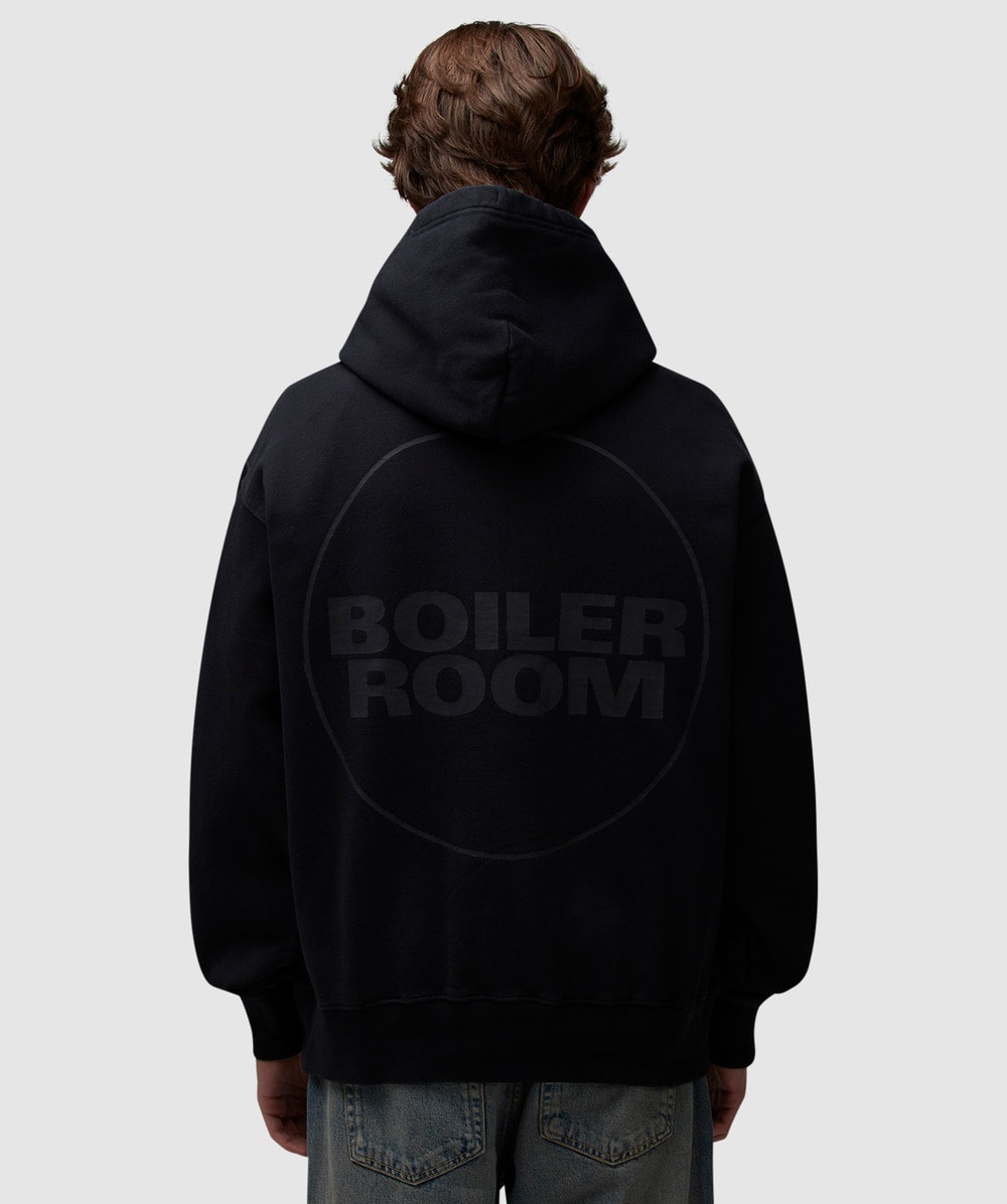 Boiler Room Core logo hoodie | WASHED BLACK | SEVENSTORE