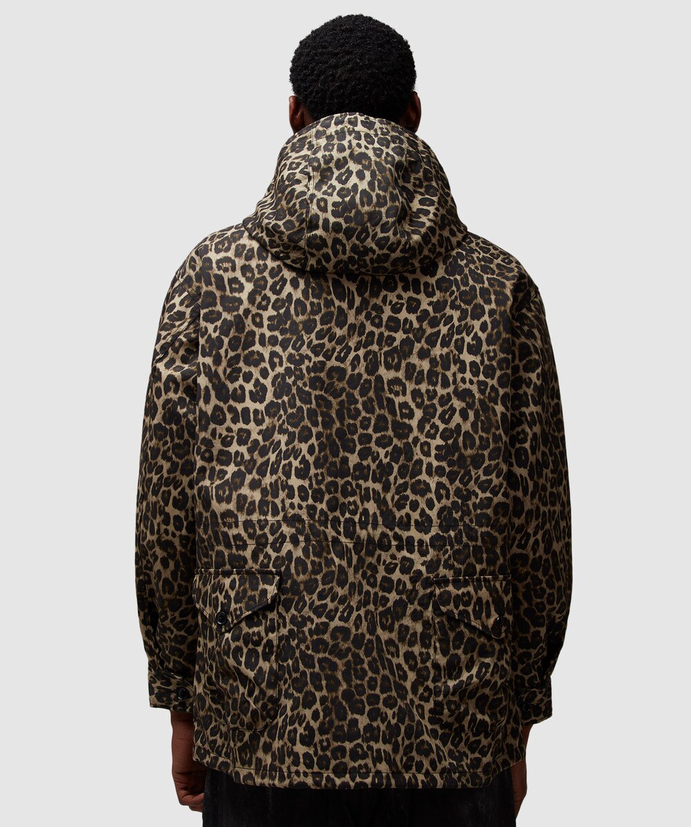 Engineered Garments Field parka jacket BROWN NYCO LEOPARD PRINT SEVENSTORE