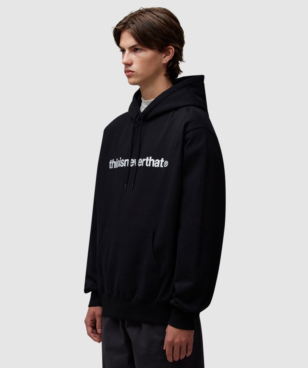 thisisneverthat T logo hoodie BLACK SEVENSTORE