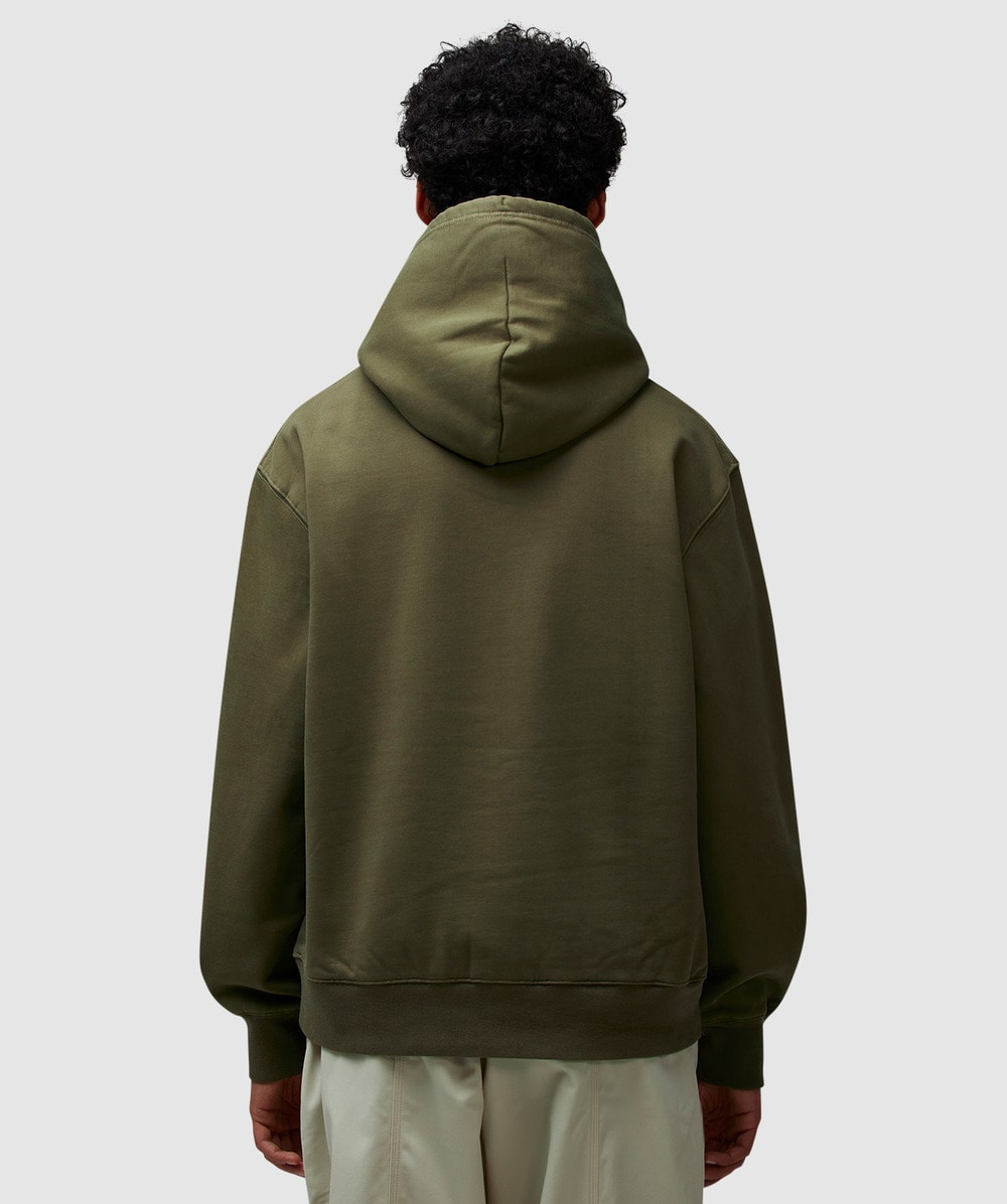 Purple Mountain Observatory Garment dye hoodie KHAKI SEVENSTORE