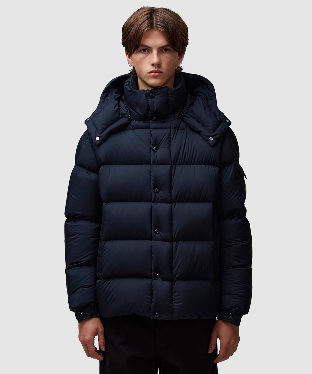 Moncler Vezere short down jacket NAVY SEVENSTORE