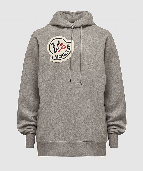 moncler logo hoodie