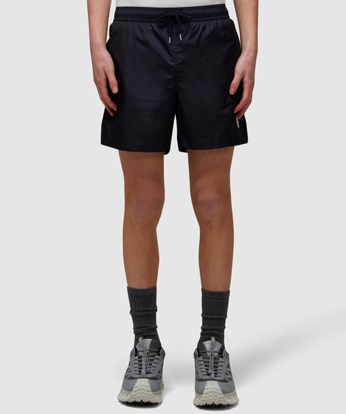 MONCLER MONCLER NYLON LOGO SWIM SHORT 