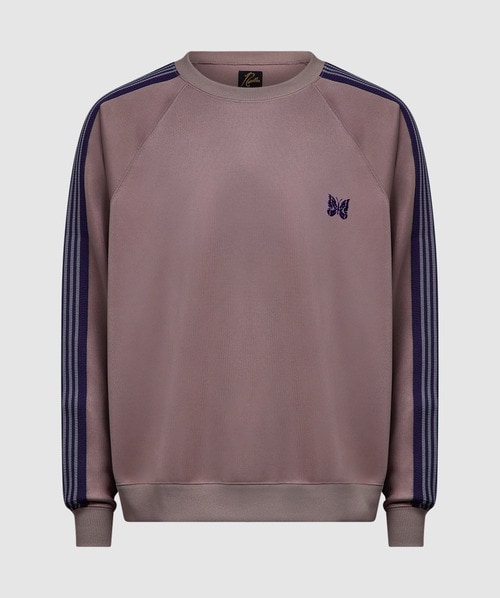 Needles Track Crew Neck Shirt - Poly Smooth In Mauve | ModeSens