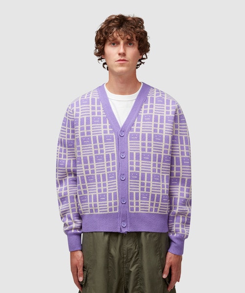 Acne studios face outlet cardigan