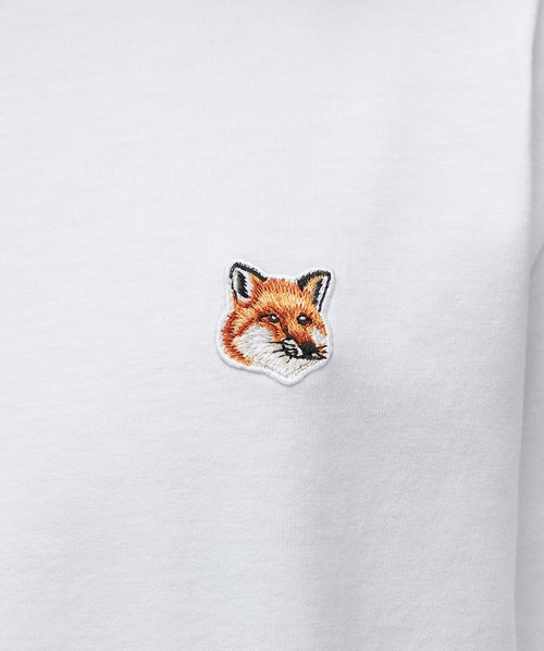 Maison Kitsune Fox head patch classic t-shirt | WHITE | SEVENSTORE