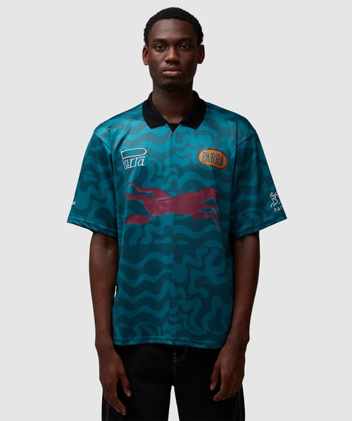 Parra Sports flag polo shirt DEEP SEA GREEN SEVENSTORE