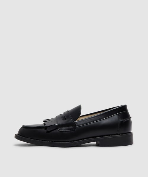 Duke Dexter Wilde fringe penny loafer BLACK SEVENSTORE